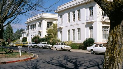 Photograph of historic East Block building, home to National Archives of Australa in Canberra.