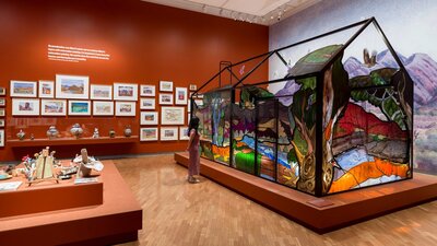 Installation view of House of Namatjira Installation view of 5th National Indigenous Art Triennial: After the Rain