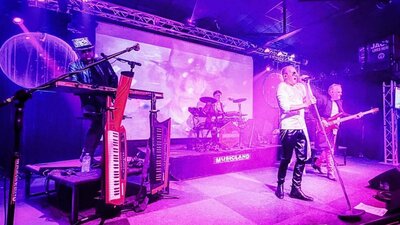 VOXNEON performing 80s Synth Music Live
