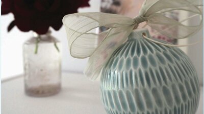 Ceramic bauble by Lucy Ings Ceramic bauble by Lucy Ings