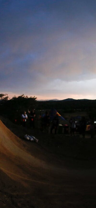 Big 360 from Jason Watts Jason Watts riding a big dirt jump doing a 360 at sunset at Stromlo Forest Park