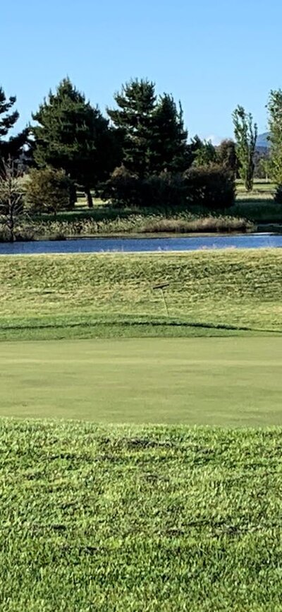 4th hole looking back across the pond