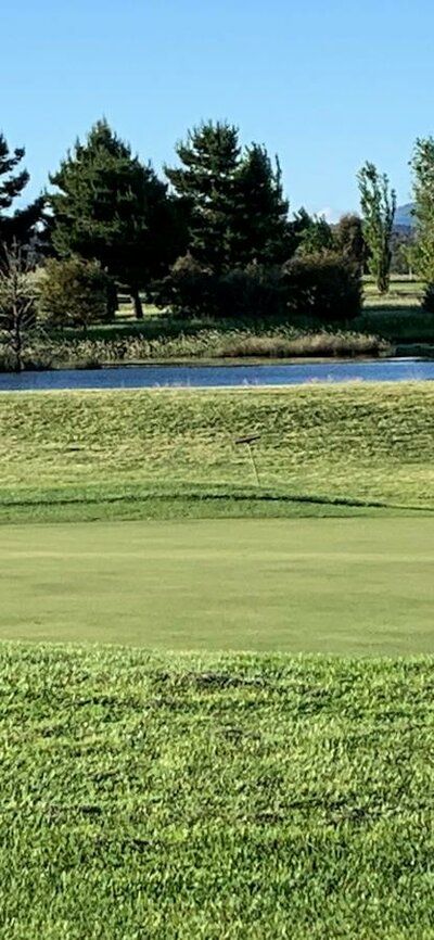 4th hole looking back across the pond