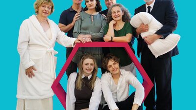 Promotional image for Bedrooom Farce Promotional image for Bedrooom Farce