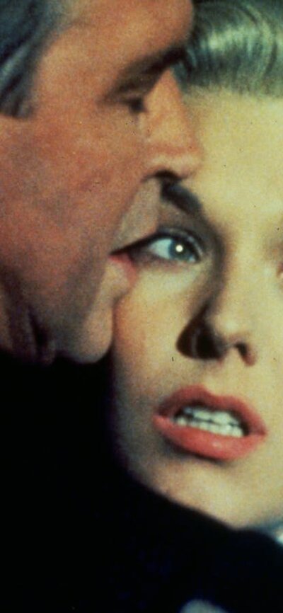 Vertigo (1958) Man and woman embracing, woman faces audience, man faces away from camera