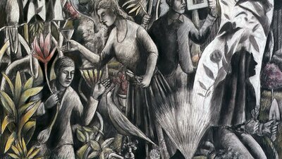 Charcoal and Pastel on Paper 120 × 140 cm