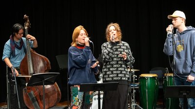 Image: Lachlan's Ensemble at Jazz & Contemporary Ensembles Concerts, May 2024. Photo by Yun Hu/ANU