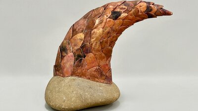 David Jensz Emergent Stone, Copper 28 x 32 x 18 cm AUD 5,500