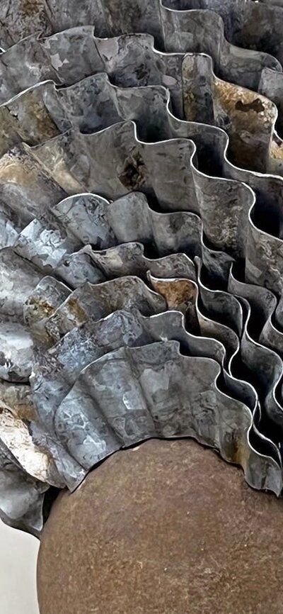 Stone, Corrugated Iron 28 x 31 x 12 cm AUD 5,500