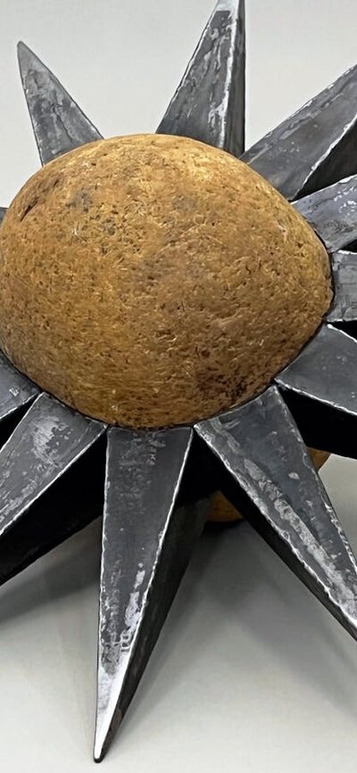 Stone, Mild Steel 28 x 37 x 40 cm AUD 5,500