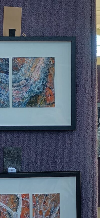 Some of the artworks displayed at the ASOC Spring Exhibition in 2025