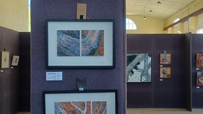 Some of the artworks displayed at the ASOC Spring Exhibition in 2025