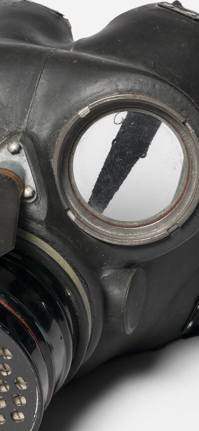 Gas mask from exhibition objects