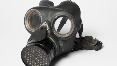 Gas mask from exhibition objects
