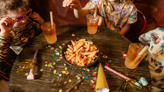 Chicken + Chips + Bubble Tea Mocktails for the Kids Bar Beirut NYE All Ages Party
