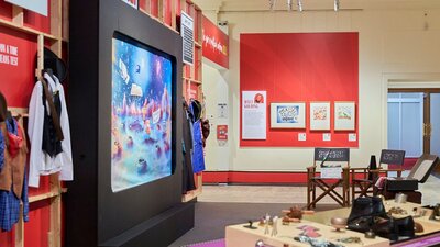 Gallery's interactive space.