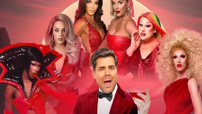 Real Housewives Teresa Giudice and Whitney Rose joined by Host Justin Hill and Ru Paul Drag Stars. Drag Stars Luxx Noir London, Ashley Madison, Laganja Estranja and Eureka O'Hara