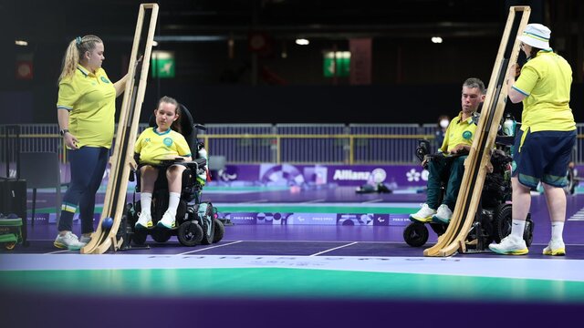 Daniel Michel and Jamieson Leeson represented Australia in boccia at the Paris 2024 Paralympics As world No. 1 in the BC3 pairs, they were a formidable duo, aiming for gold in the mixed pairs even