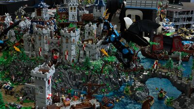 Exciting LEGO castle display