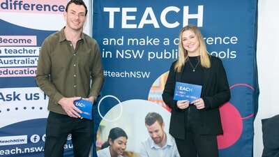 NSW Department of Education booth at the Canberra CareersXpo