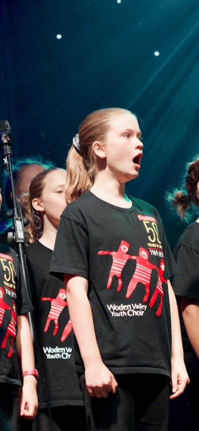 Junior choristers at Carols By Candlelight