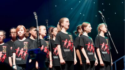 Junior choristers at Carols By Candlelight