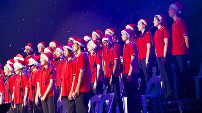 WVYC in Santa hats