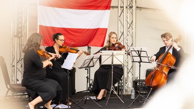Community Day quartet performance