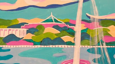 painting of Canberra