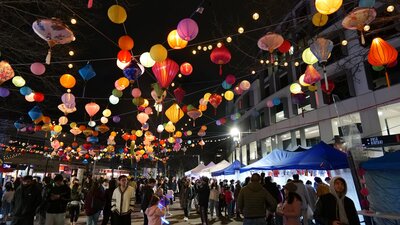 Lantern Street & Night Market Night View of Lantern Street