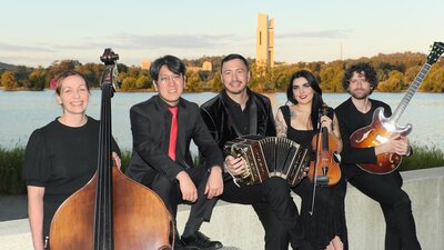 Canberra Tango Quintet at the Lake Burley Griffin CTQ at the Lake