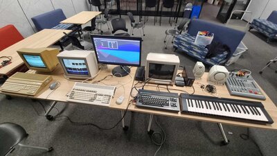 computers and electric piano