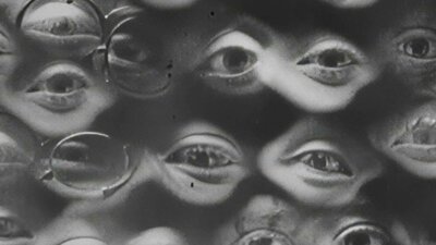 The Story of Documentary Film, screening Sun, Oct 25, 2026 Black and white image of many human eyes