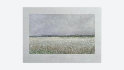 Melissa Hammond, The First Snow of the Season, oil pastels