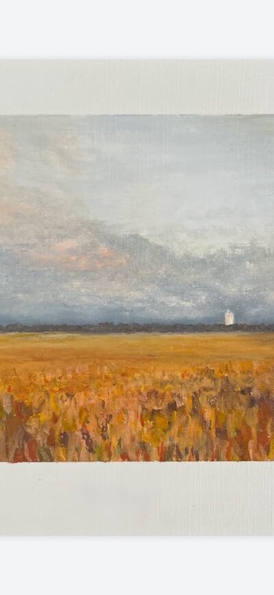 Melissa Hammond, The Countryside in Autumn, oil pastels