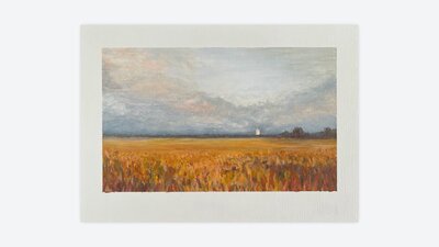 Melissa Hammond, The Countryside in Autumn, oil pastels
