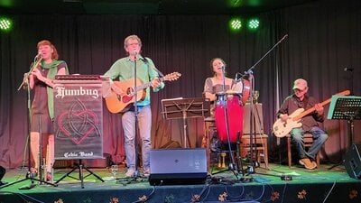 4 Celtic Musicians on Stage