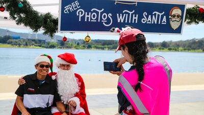 Photos with Santa at The Little Burley Market