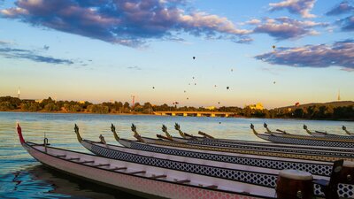 Boats on Lake Burley Griffin