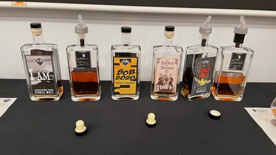 Lineup of Craft Works whiskies