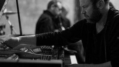 Christian Wallumrød playing piano
