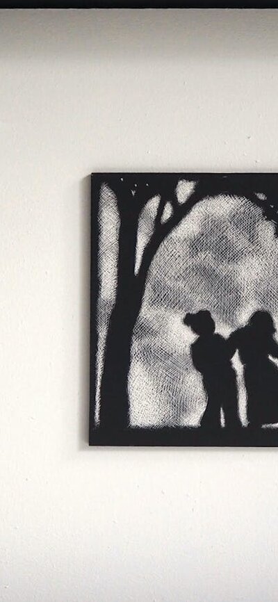 Michèle Heibel, Helpless Laughter, engraving