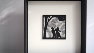 Michèle Heibel, Helpless Laughter, engraving