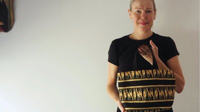 Handbag made by Liz Taverner