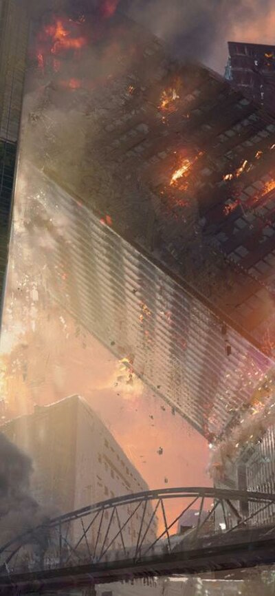 The Quake (Skjelvet) 8:15 PM Fri, Sep 25, 2026 Image of a world on fire with buildings falling and explosions