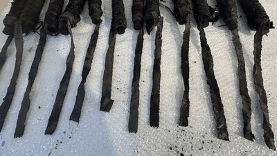 Migrant Women's Art Group, Natural Dye Bundles (work in progress), 2025