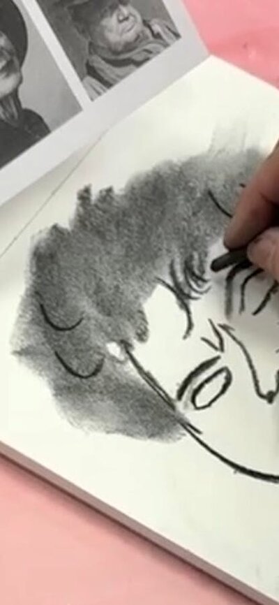 Workshop participant drawing