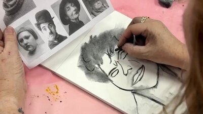 Workshop participant drawing