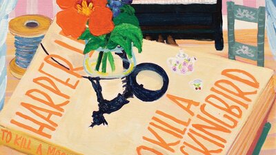 Kiata Mason, To Kill a Mockingbird, detail of painting Kiata Mason, To Kill a Mockingbird, detail of painting