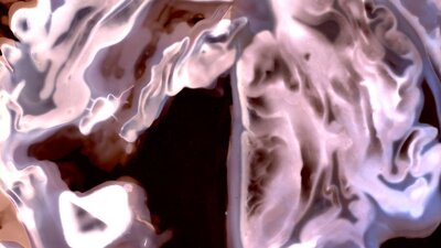 An abstract image of light pink squiggles